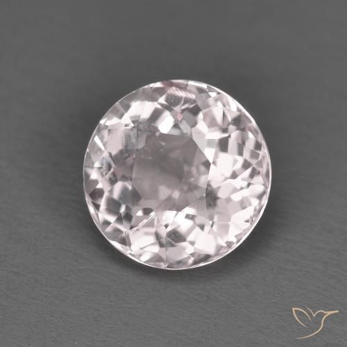 Morganita Rosado claro natural de 1.52 ct, Redondo, VS