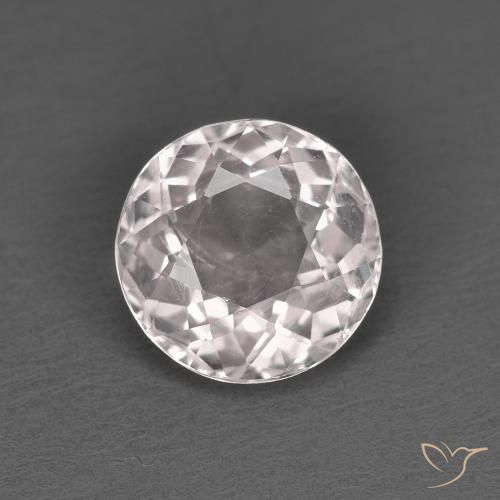 Morganita Rosado claro natural de 1.23 ct, Redondo, VS