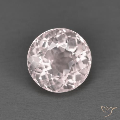 Morganita rosa natural de 1,63 ct, corte redondo, VS