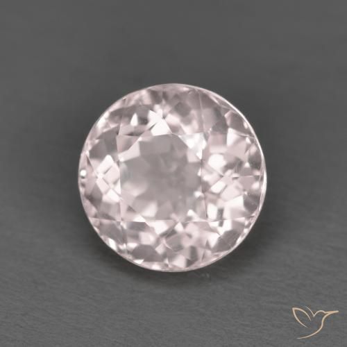 Morganita rosa natural de 1,63 ct, corte redondo, VS