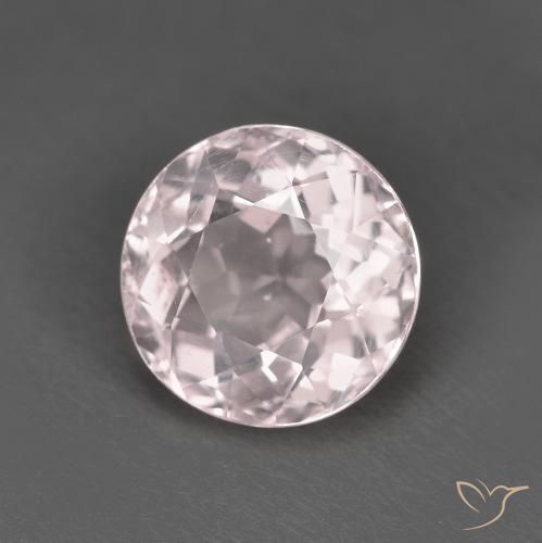 Morganita Rosado claro natural de 1.61 ct, Redondo, VS