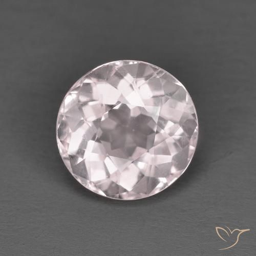 Morganita Rosado claro natural de 1.45 ct, Redondo, VS