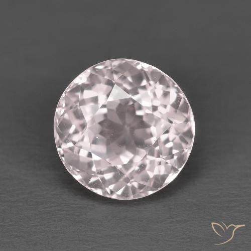 1.84ct Natural Rosado flamingo morganita, Redondo, VS