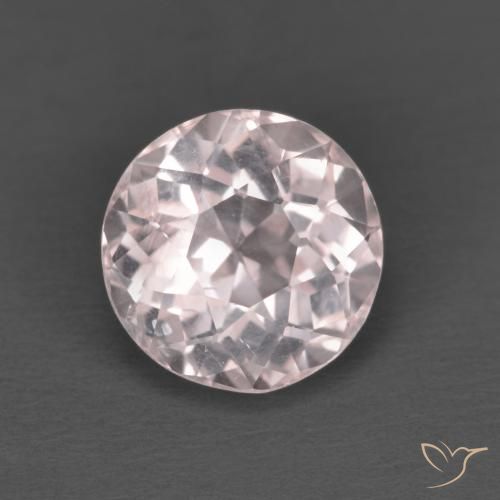 1.63ct Natural Rosado claro morganita, Redondo, VS