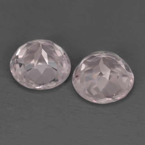 Gemas de morganita rosa natural de 2,64 ct, corte redondo, VVS-VS
