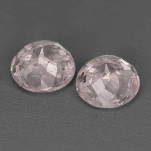 Gemas de morganita rosa natural de 2,29 ct, corte redondo, VS