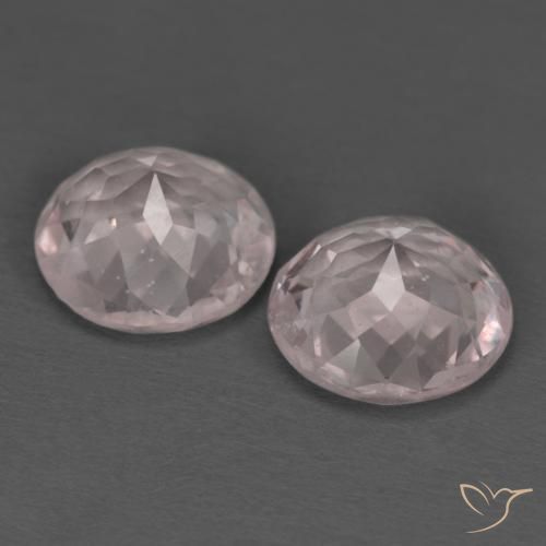 Gemas de morganita rosa natural de 2,19 ct, corte redondo, VS