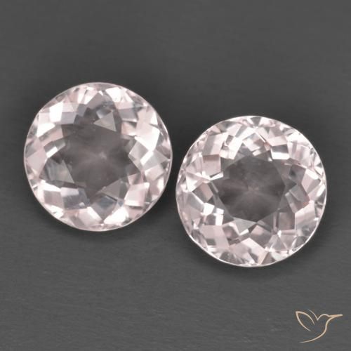 Gemas de Morganita Rosado claro natural de 2.65 ct, Corte Redondo, VS