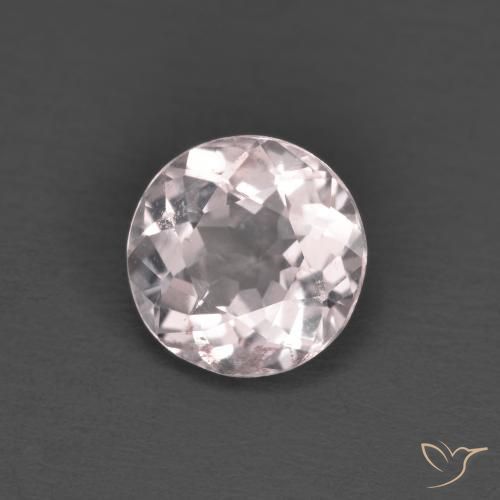 Morganita Rosado claro natural de 1.10 ct, Redondo, VS