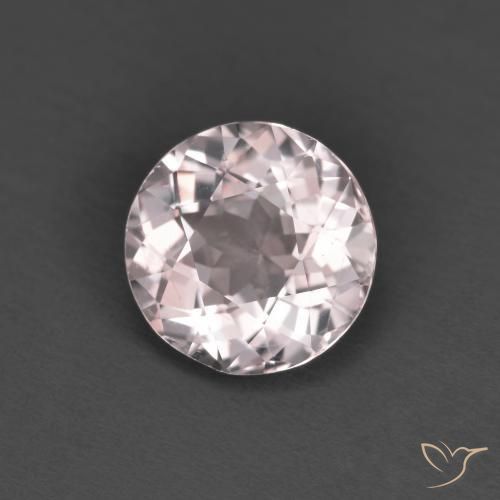 Morganita Rosado claro natural de 1.24 ct, Redondo, VS