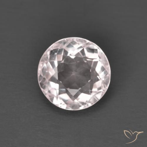Morganita Rosado claro natural de 1.35 ct, Redondo, VS
