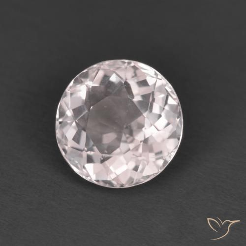 Morganita Rosado claro natural de 1.47 ct, Redondo, VS