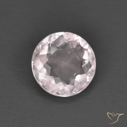 Morganita Rosado claro natural de 1.36 ct, Redondo, VS