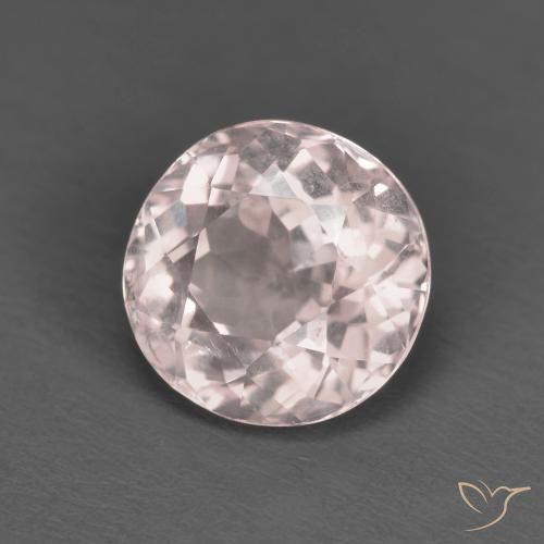 Morganita Rosado claro natural de 1.59 ct, Redondo, VS