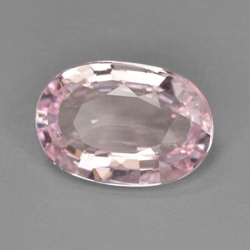 Morganita Rosado blubblegum muy claro natural de 6.14 ct, Corte Óvalo, VVS