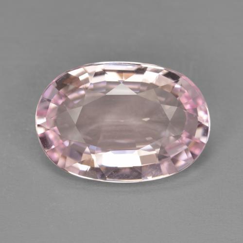 Morganita Rosado blubblegum muy claro natural de 6.14 ct, Corte Óvalo, VVS