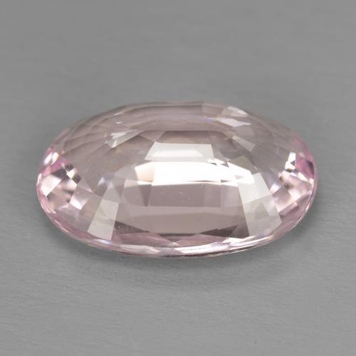 Morganita Rosado blubblegum muy claro natural de 6.14 ct, Corte Óvalo, VVS