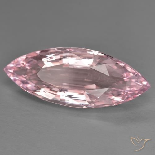 Morganita Rosado bubblegum claro natural de 13.37 ct, Marquesa, VS