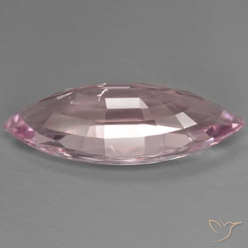 Morganita Rosado bubblegum claro natural de 13.37 ct, Marquesa, VS