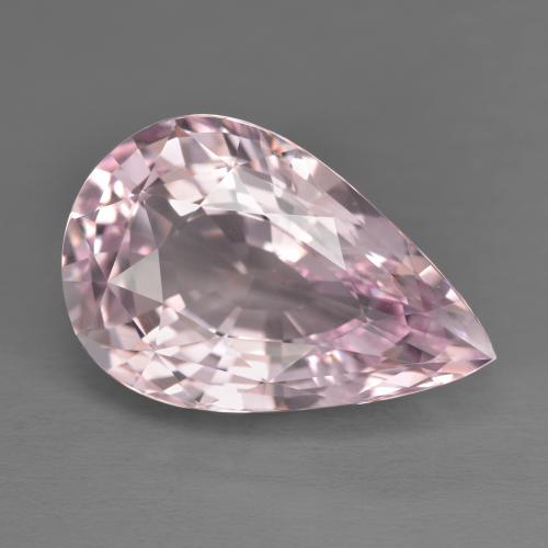 Morganita rosa natural de 11,77 ct, en forma de pera, VVS