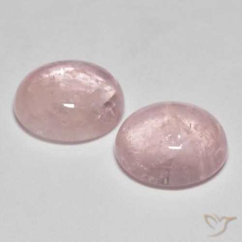 Gemas de Morganita Medium Light-Pink natural de 10.51 ct, Ovalada, Transparente