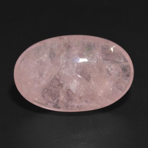 Morganita rosado medio natural de 13,64 ct, corte óvalo, translúcido