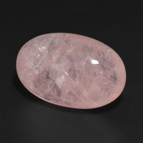 Morganita rosado medio natural de 13,64 ct, corte óvalo, translúcido