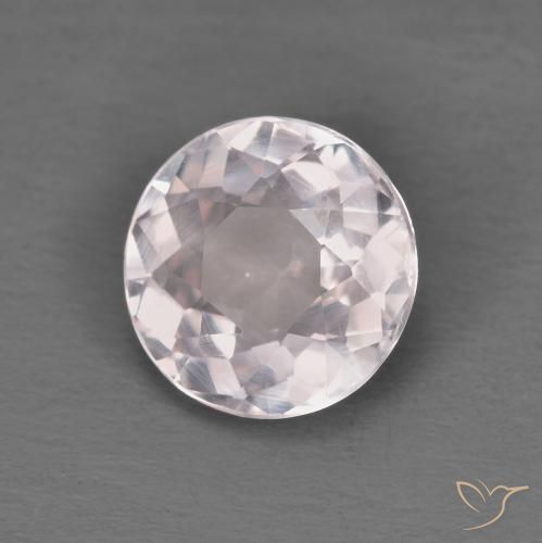 Morganita Rosado claro natural de 1.09 ct, Redondo, VVS-VS