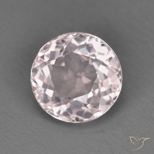 Morganita Rosado claro natural de 1.51 ct, Redondo, VS