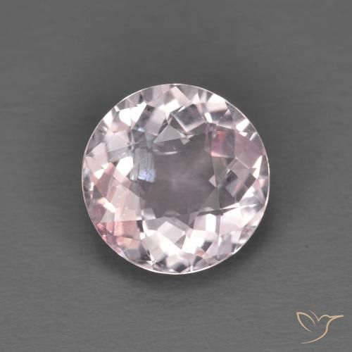 1.24ct Natural Rosado rosa muy claro Morganita, Redondo, VS-SI