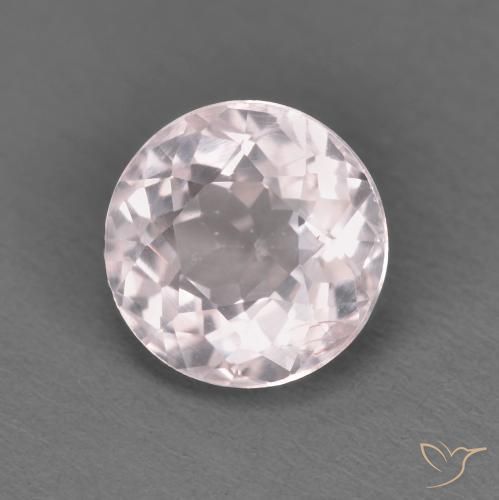 Morganita Rosado claro natural de 1.43 ct, Redondo, VVS-VS