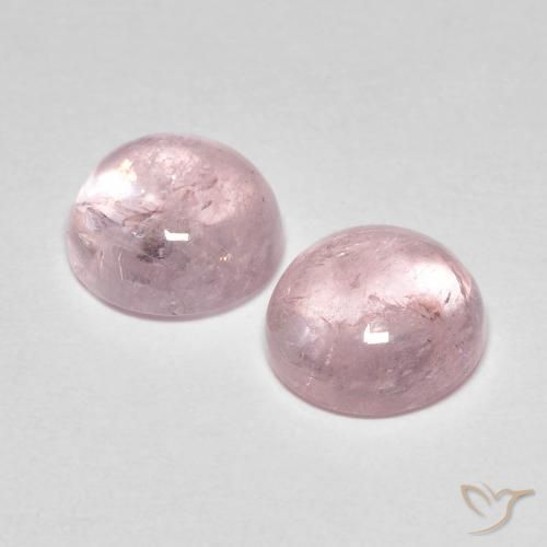 Gemas de Morganita Rosa rosado natural de 4.47 ct, Redondo, Transparente