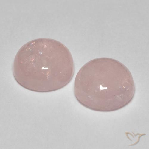 Gemas de Morganita Rosa rosado natural de 4.71 ct, Redondo, Translúcido