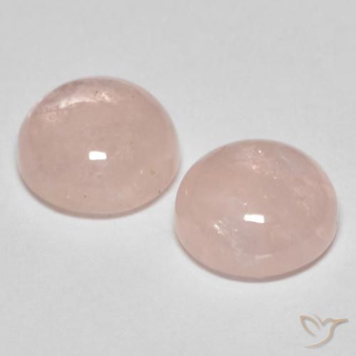 Gemas de Morganita Rosado medio natural de 4.25 ct, Redondo, Translúcido