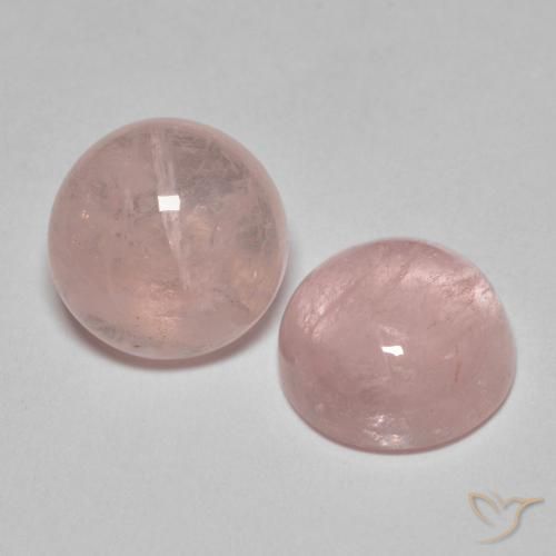 Gemas de Morganita Rosado claro natural de 8.11 ct, Redondo, Translúcido