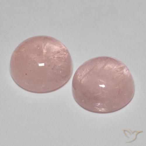 Gemas de Morganita Rosado claro natural de 8.11 ct, Redondo, Translúcido