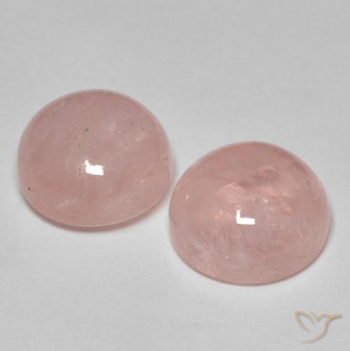 Gemas de Morganita Rosado flamingo natural de 9.29 ct, Redondo, Translúcido