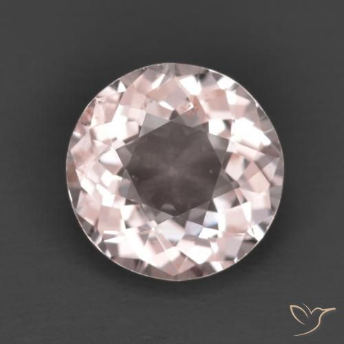 1.24ct Natural Rosado claro Morganita, Redondo, VS