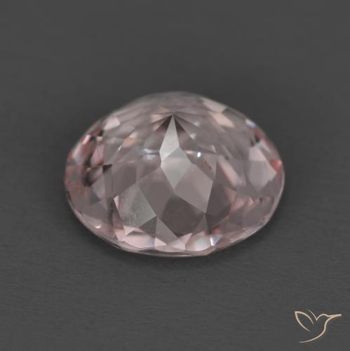 Morganita Rosado claro natural de 1.24 ct, Redondo, VS