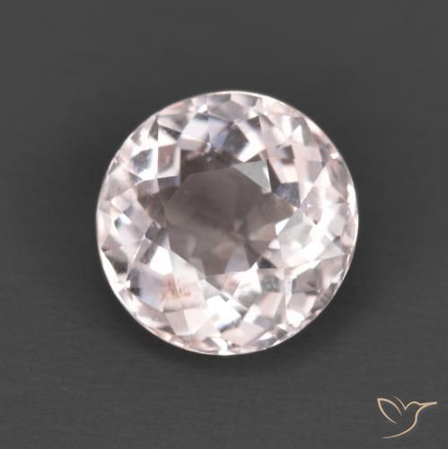 Morganita Rosado claro natural de 1.20 ct, Redondo, VS