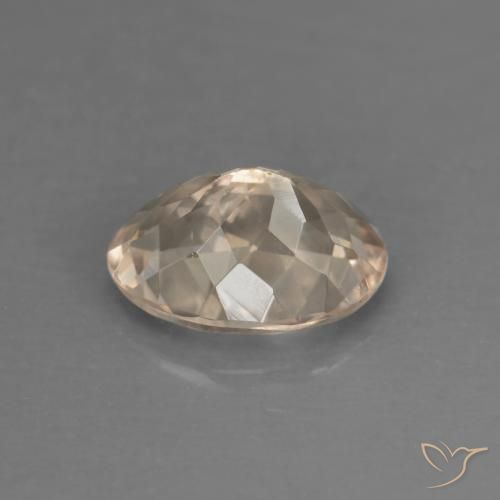 Morganita Rosado salmón natural de 1.08 ct, Ovalada, VVS-VS
