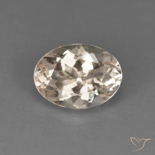 1.03ct Natural Rosado salmón morganita, Ovalada, VVS-VS