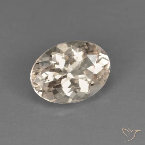 Morganita Rosado salmón natural de 1.03 ct, Ovalada, VVS-VS