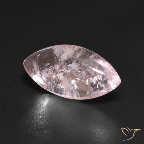 Morganita Rosado claro natural de 3.86 ct, Marquesa, Transparente