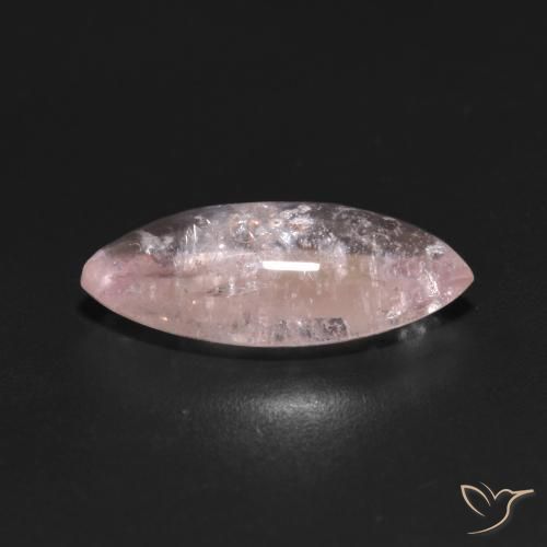 Morganita Rosado claro natural de 3.86 ct, Marquesa, Transparente