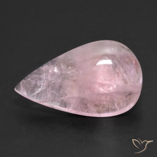 8.04ct Natural Rosado claro Morganita, En forma de pera, Translúcido