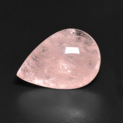 Morganita rosa natural de 4,46 ct, en forma de pera, translúcido