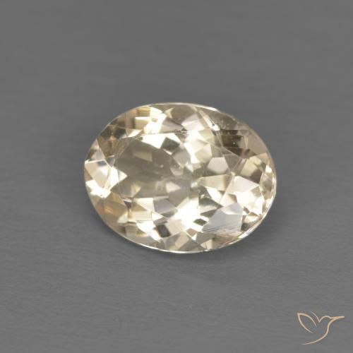 Morganita Dorado claro natural de 1.09 ct, Ovalada, VVS-VS