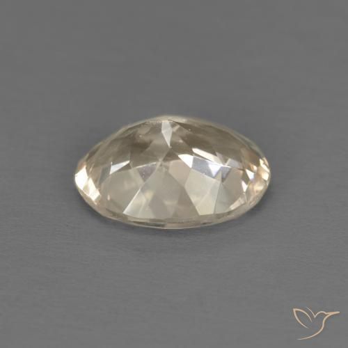 Morganita Dorado claro natural de 1.09 ct, Ovalada, VVS-VS