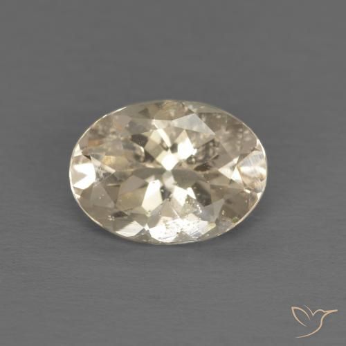 1.08ct Natural Amarillo claro morganita, Ovalada, VS